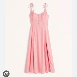 Abercrombie Tie Strap Midi Dress, XL-Tall